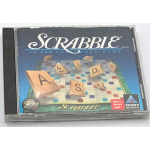 SCRABBLE CD-ROM Crossword PC Game Hasbro Interactive for Windows 95/MAC (1996)